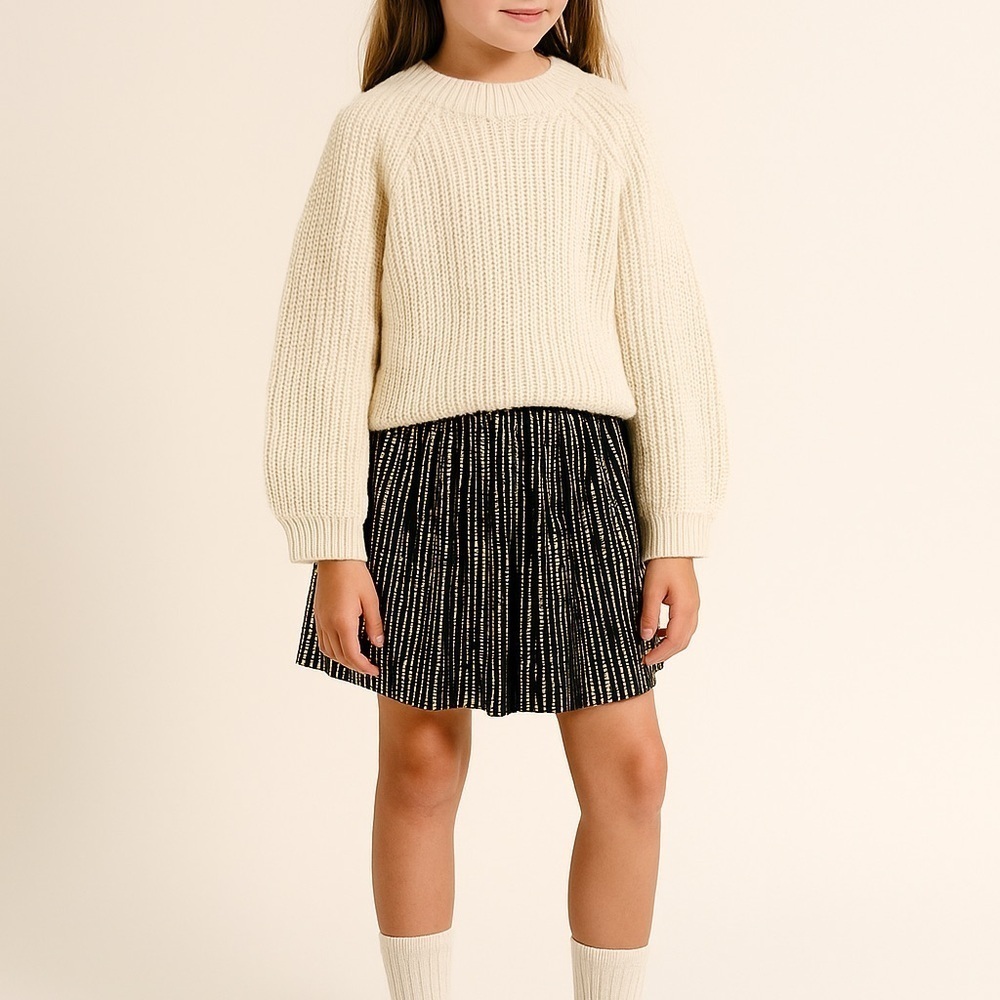 Next Black, Copper Colored Sequin Mini Skirt Girls SZ 10